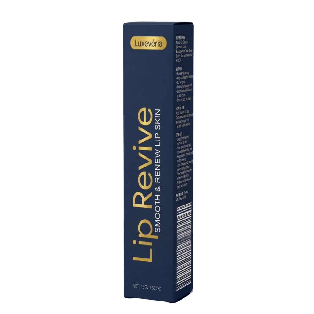 Luxe Lip Cream packaging designed for smooth and renewed lip skin, enhancing beauty routines.