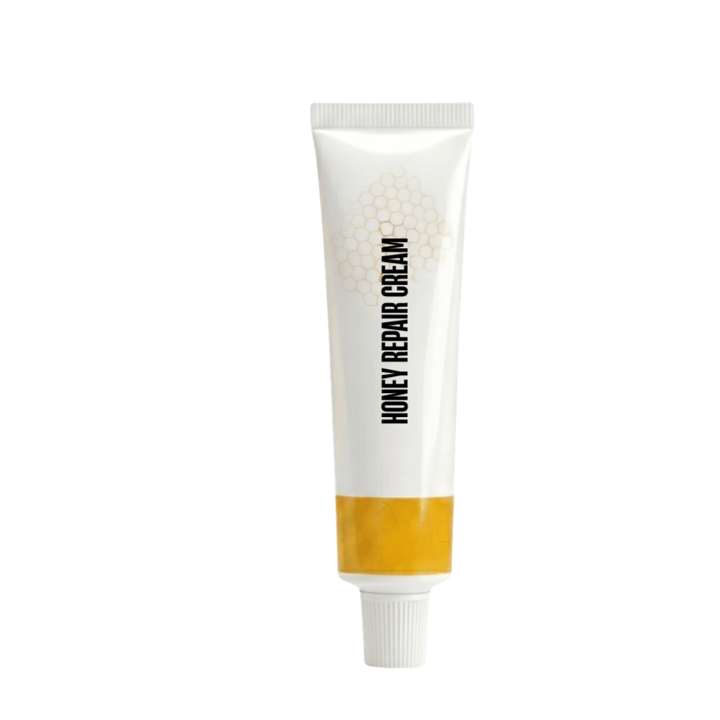 Luxe Honey Repair Cream in a tube for daily skincare, promoting smoother and softer skin with consistent use.