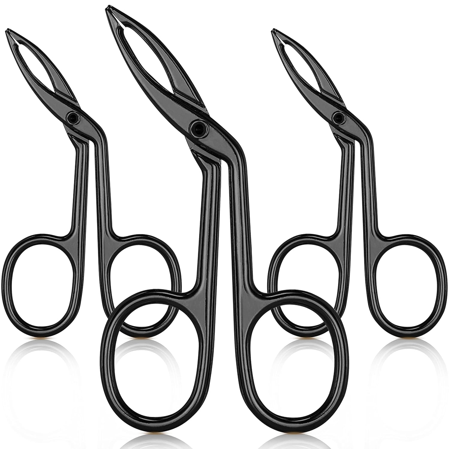 Eyebrow Tweezer Set precision scissors for eyebrow grooming with ergonomic design.
