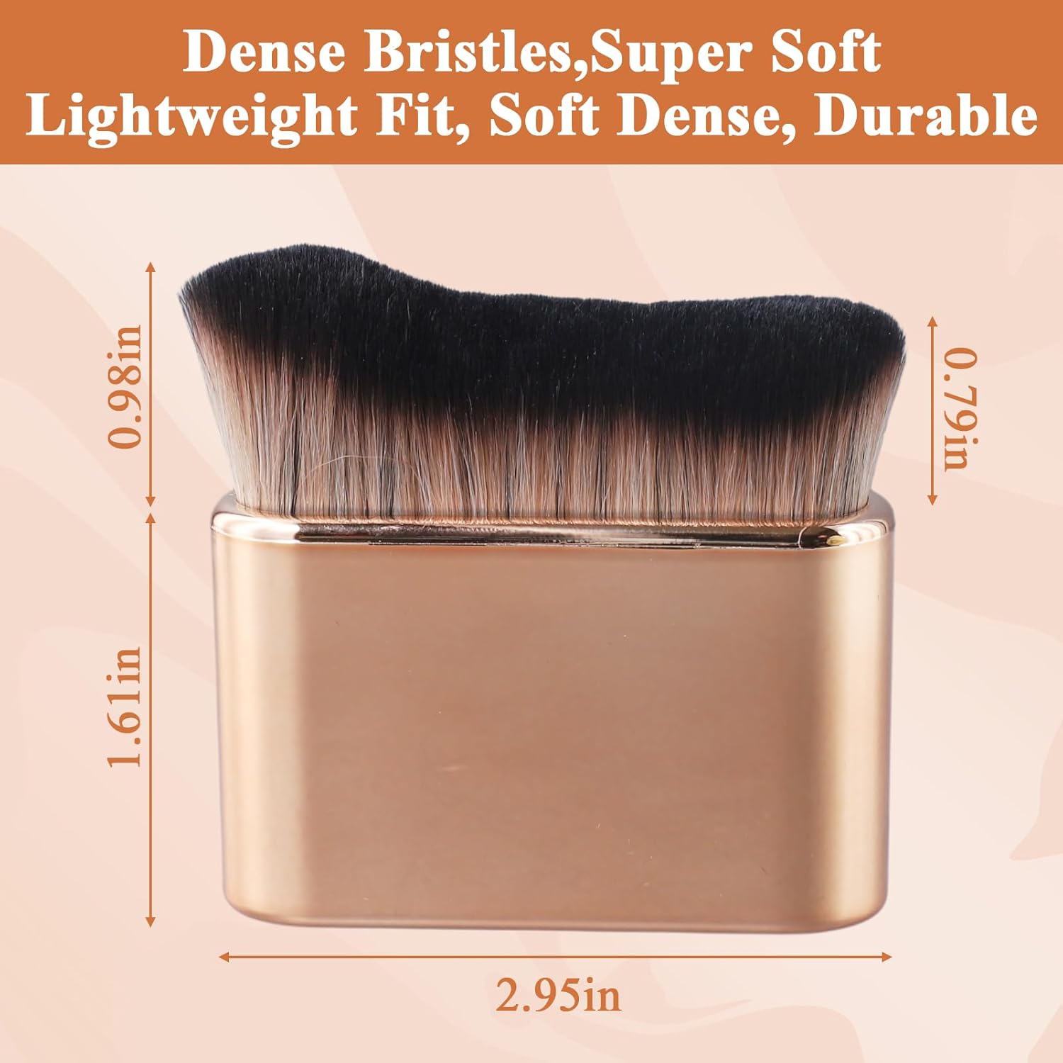 Professional Tanning & Foundation Brush with dense bristles and super soft design for flawless makeup application.