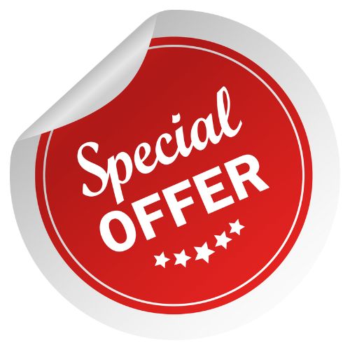 Red sticker with text 'Special Offer' indicating a promotional deal.